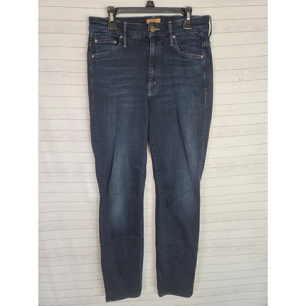 MOTHER DESTRUCTED HIGH WAISTED LOOKER IN COFFEE, TEA OR ME, SZ 26